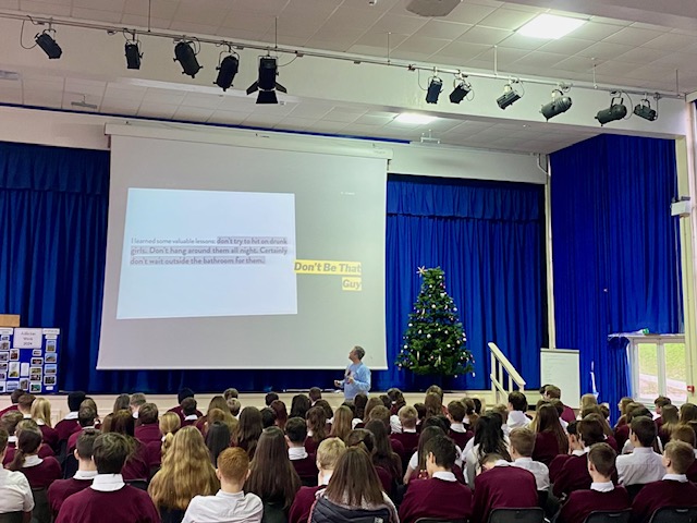 somervaleschool's tweet photo. A superb talk by author Alan Bissett this morning with our @Somervaleschool year 10 students.    His latest book “Lads: A Guide to Respect and Consent" was informative, engaging and important! 
@HatchetteKids  @mrbsemporium 

#DontBeThatGuy #wearesomervale https://t.co/FQhVIvZ1p7