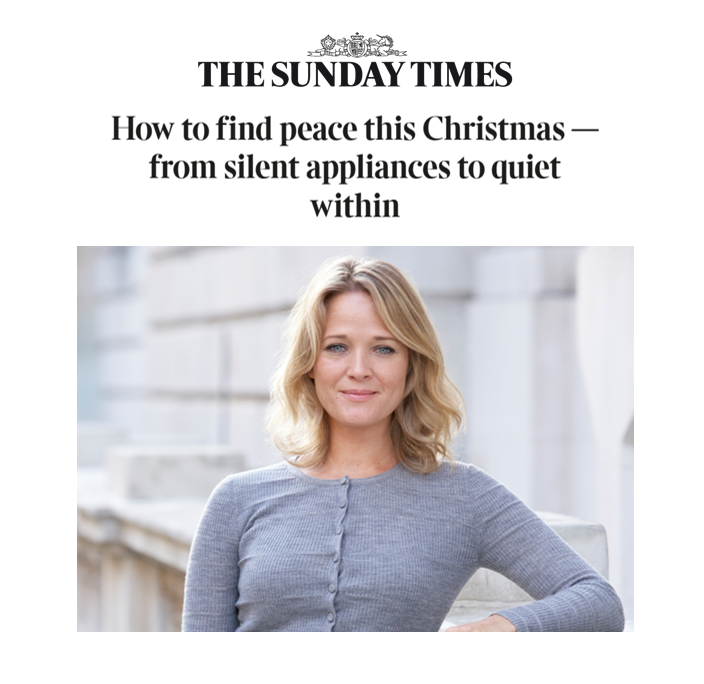 QuietMark's tweet photo. "In the gallop of the festive season, with so much to do in the run-up to Christmas, it's important to find peace and quiet" says Poppy Szkiler, Founder of #QuietMark in @thetimes "How to find peace this Christmas - from silent appliances to quiet within"
https://t.co/BMDctQA3Xm https://t.co/az3HrGn1BA