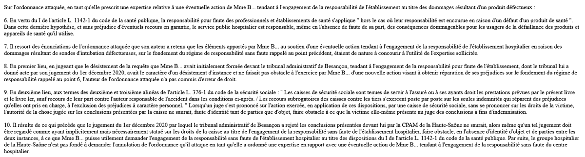 DLD7891's tweet photo. Resp. médicale. Référé mesure utile d'expertise relative à une éventuelle action en responsabilité en raison du défaut d'un produit de santé. Possibilité de l'exercer après le désistement d'instance de la requête tendant à l'engagement de la responsabilité pour faute 1/2 https://t.co/AI3WCidB10
