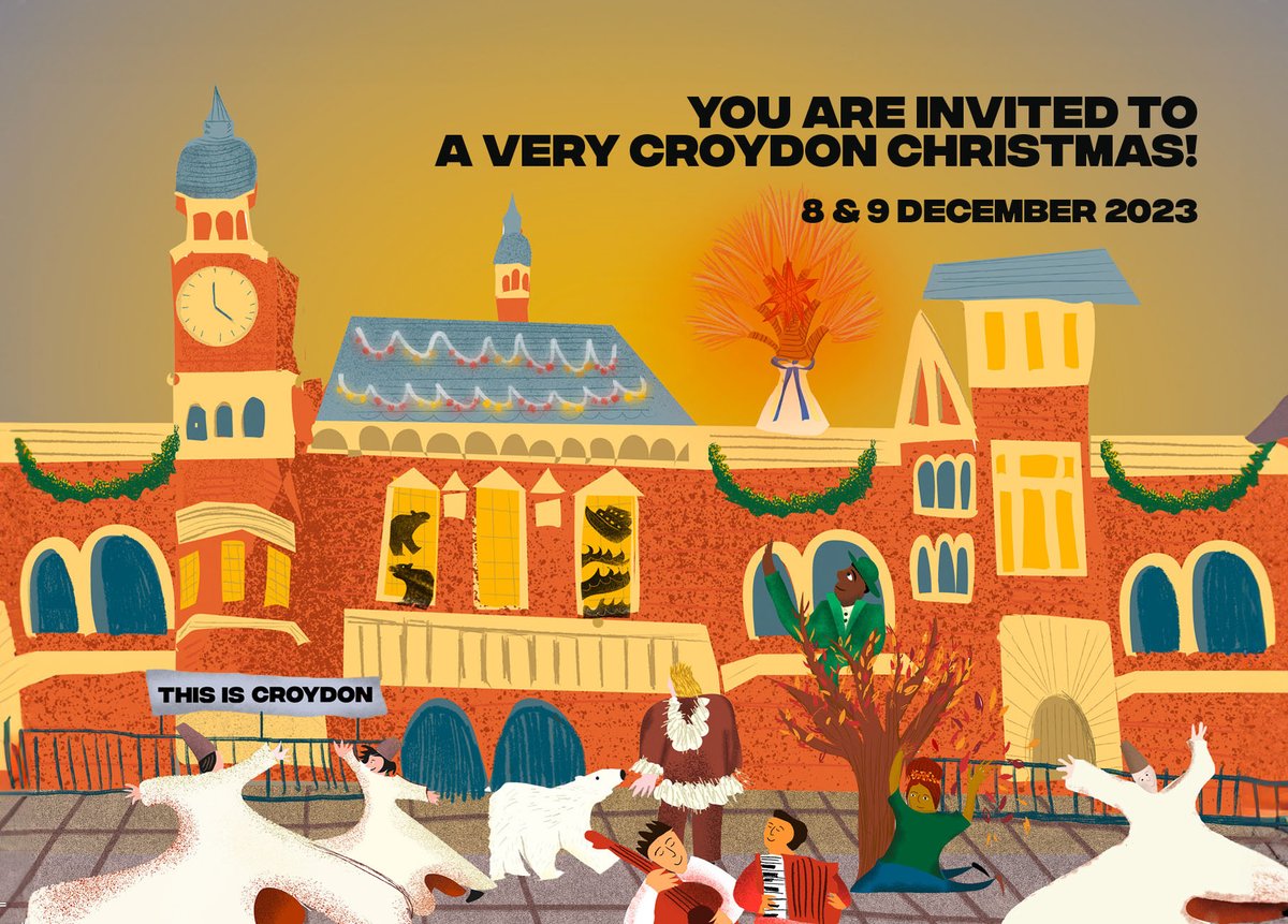🎄✨ A Very Croydon Christmas is coming to town! 🌟🎁 Join us and @culturecroydon for A Very Croydon Christmas: The Concert to the celebrations on Friday 8 December, @fairfield_halls, at 7.30pm. 🎫 fairfield.co.uk/events/lmp-a-v… Illustration: Skye Baker