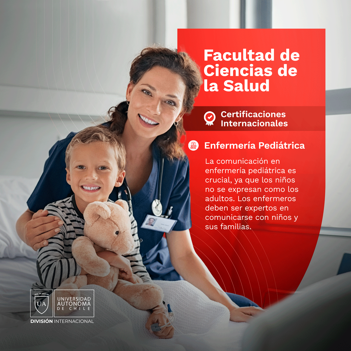 edex_uachile's tweet photo. Aprende a comunicarte efectivamente con niños y sus familias a través de nuestras certificaciones.
¡Conviértete en un experto en enfermería pediátrica y marca la diferencia en la vida de los más pequeños! 🏥 https://t.co/WGi7qQMrEB