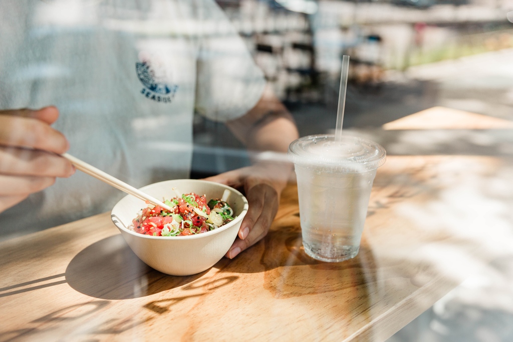You want a healthy, delicious, light lunch that won't make you want a nap afterwards? We got you.⁠
⁠
#pokebowl #healthyfood #thingstodoinhouston #poke #htxeats