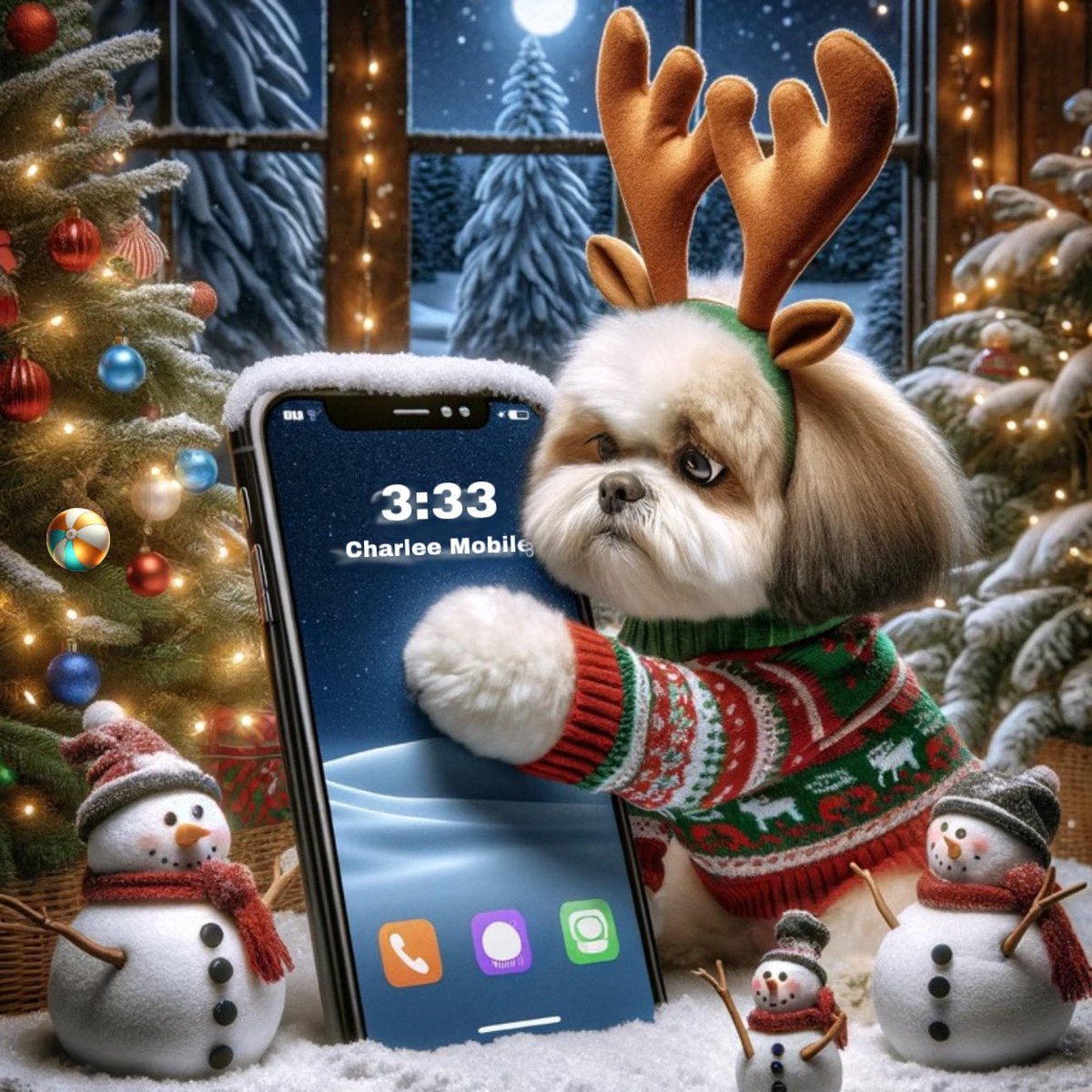 Unleashing the holiday spirit with Charlee! 🐕🎅 This Christmas, our network’s not just smart, it's 'pawsitively' brilliant – just like our festive furry friend here. Who needs Santa's elves when you got tech-savvy terriers? 🎁📱 #CharleeMobile #BarkingMadAboutTech #YappyHolidays