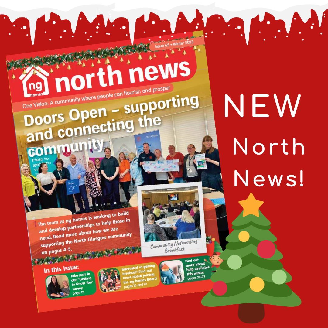 ng_homes's tweet image. The latest issue of #NorthNews is here - and is now available to read online!

Find out what's happening in our community, Christmas markets/events, tips and advice to help with costs over the winter and more!

Visit nghomes.net to read North News online.