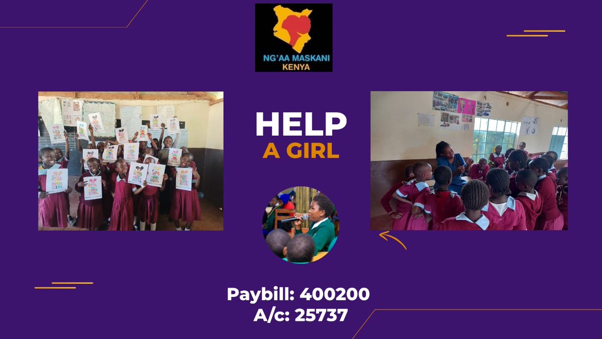 Help a girl today 
#200bob4AGirl
 #NgaaMaskani