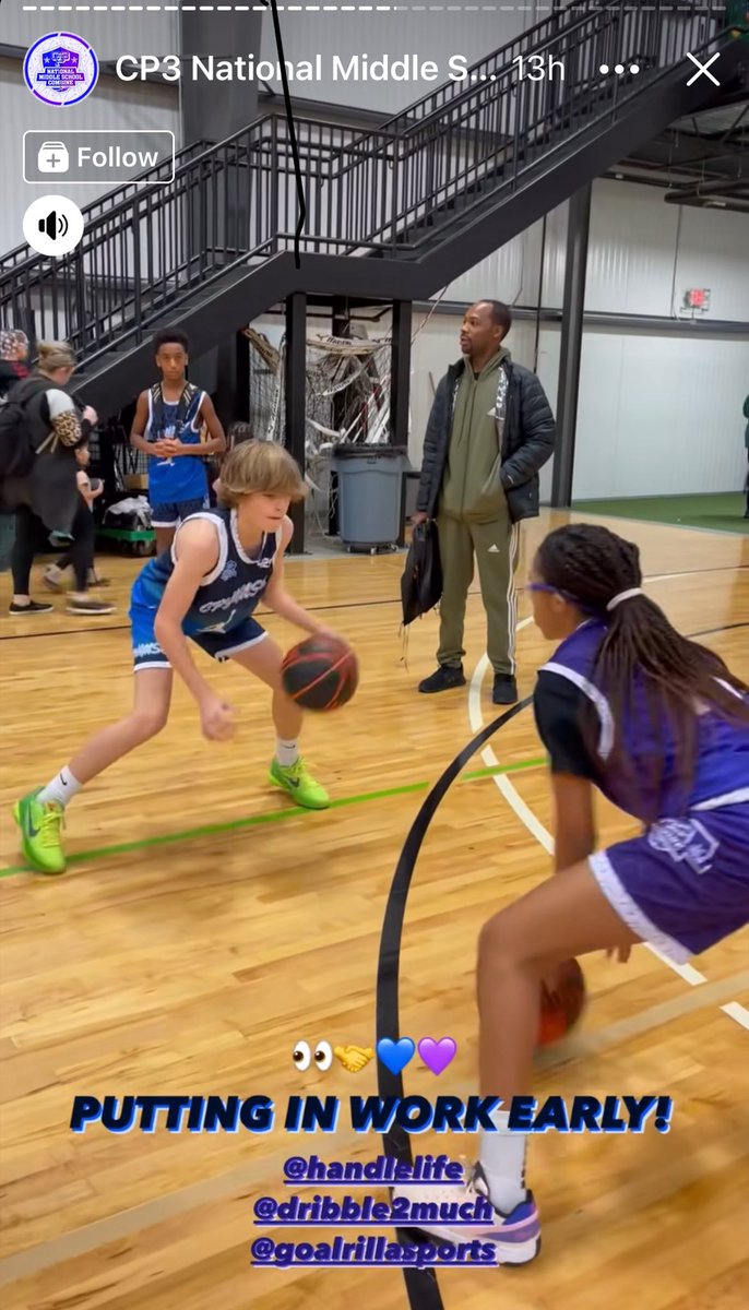 Putting in work @CP3NMSC 
Day 2 vibes 🤩💜
#CP3NMSC #CP3Girls #CP3Family #CP3Camps #YouthBasketball #balliife #girlsplay2 #BasketballCamp