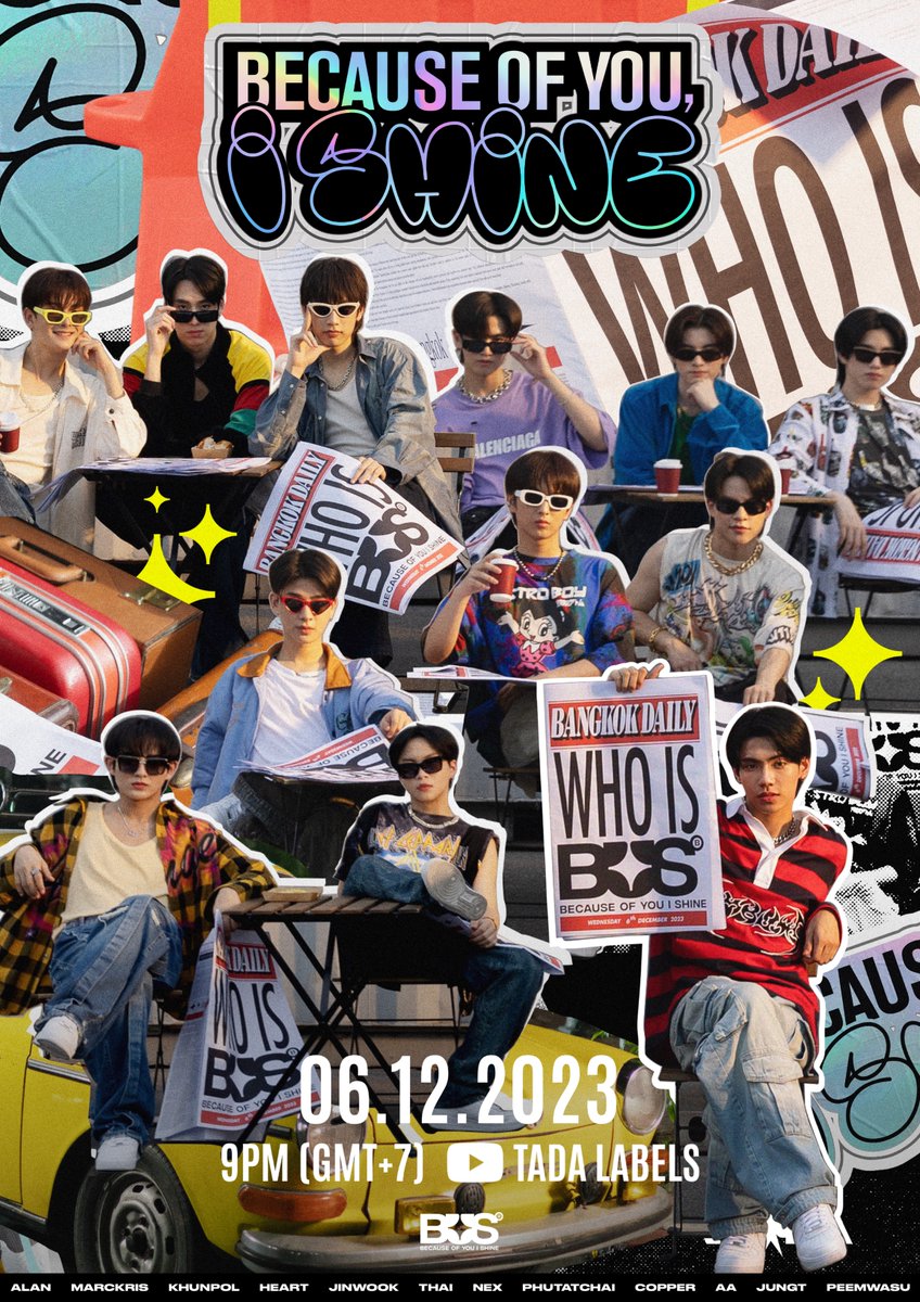 A賞 サイン入りポスターBUS because of you i shine WHO IS BUS ? 'Because of You, I Shine' DEBUT SINGLE from BUS