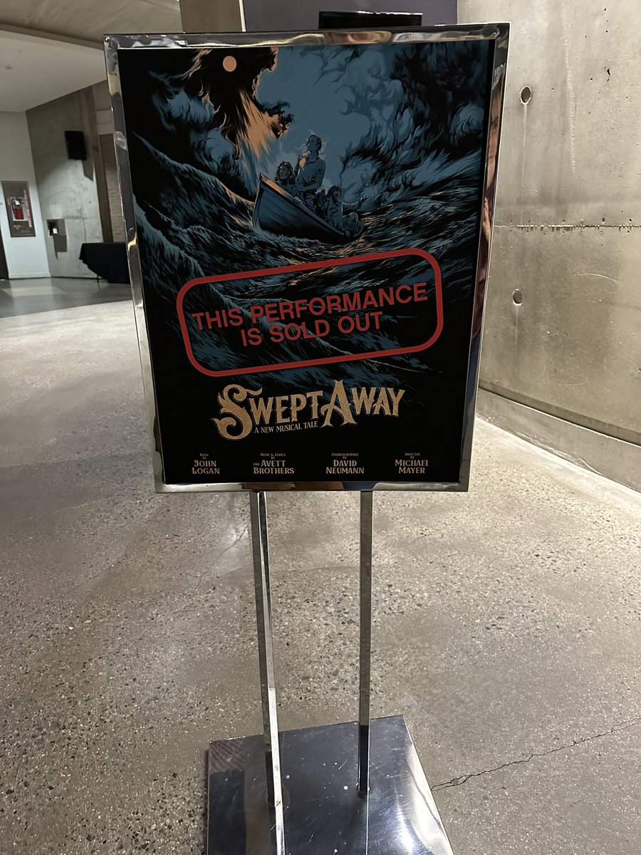 Made a trip to DC to see @SweptAwayFans this past week. I’m in awe!! I love the cast (@starksands, @JohnGallagherJr, Adrian Blake Enscoe, and Wayne Duvall) and cannot get over their incredible performances. The story is dark but beautiful. And the music by @theavettbros… Magic!!