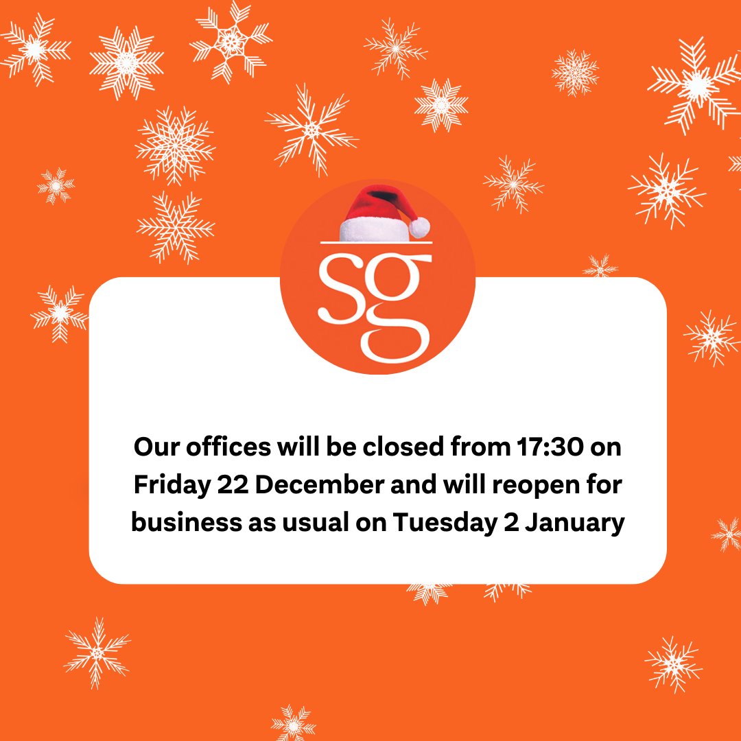 From all of us here at Simmons Gainsford, we would like to wish you a joyful festive season and a successful year ahead. Please note our amended opening hours below! 🎄