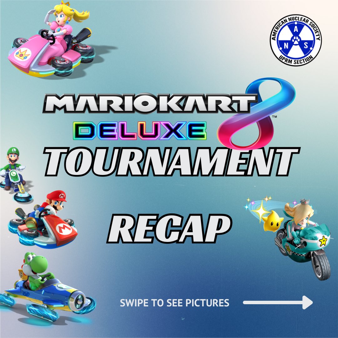 ANS_UPRM's tweet photo. ANS UPRM Mario Kart Tournament Recap! 🏁

Thank you to all that participated! 🏎️💨 https://t.co/N7Fv5gc0ge
