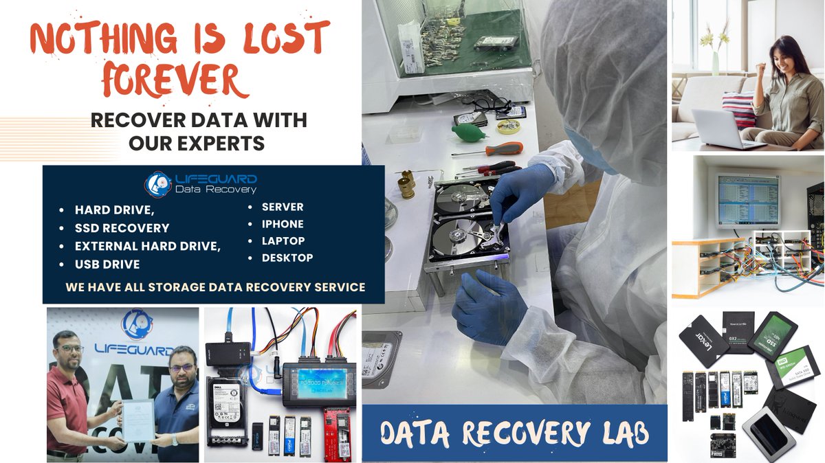 lifeguarddatar's tweet image. Data Recovery 

#DataRescue #RecoveryExperts #TechSolutions #datarecoveryservice #datarecovery #datarecoveryservices #recovery #recover #backupdatarecovery #backupaccount #computerdata #restoredata #datarecoverysurat