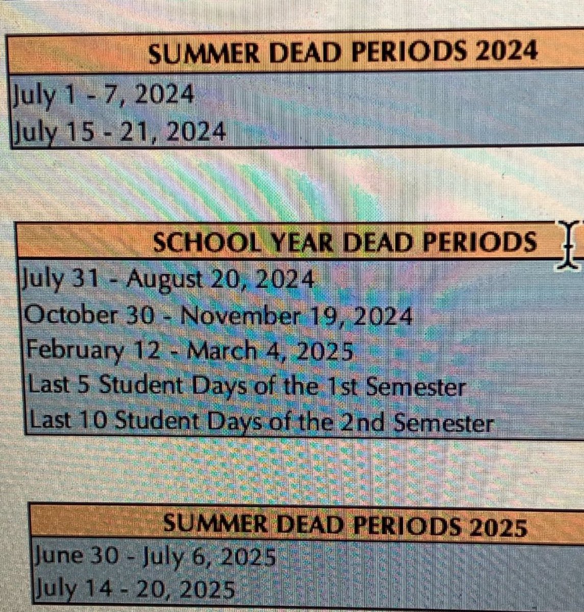 For those already planning summer vacation! GO FALCONS!