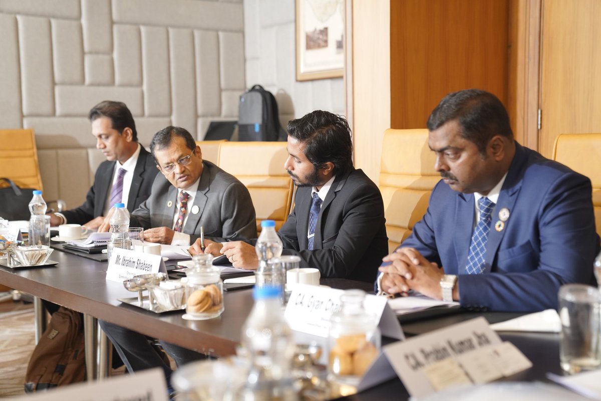 icamaldives's tweet photo. The inaugural SAFA Committee on Insolvency Meeting took place on November 23, 2023, in Gujarat, India. Chairperson of the Insolvency Committee, Mr. Ibrahim Shabeen Participated in the meeting from CA Maldives. https://t.co/yvTJFu5zxt