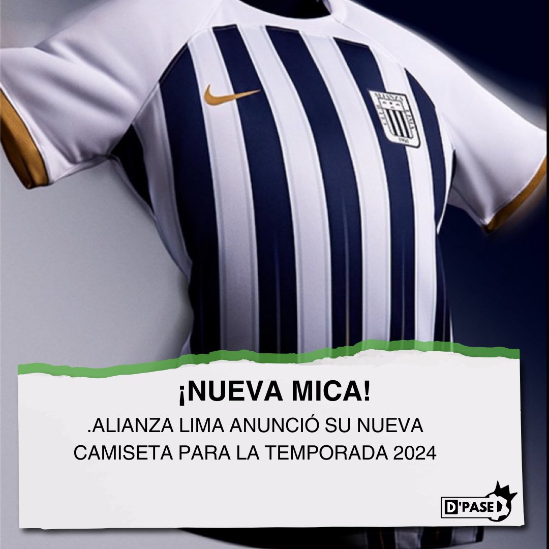 ¡NUEVA MICA! Alianza Lima anunció su nueva camiseta para la temporada 2024. 👉 ¿QUE TE PARECE LA NUEVA INDUMENTARIA BLANQUIAZUL? #Dpase #alianzalima #comandosur #fútbolperuano ✍🏻: @ValeriaNoriegaF