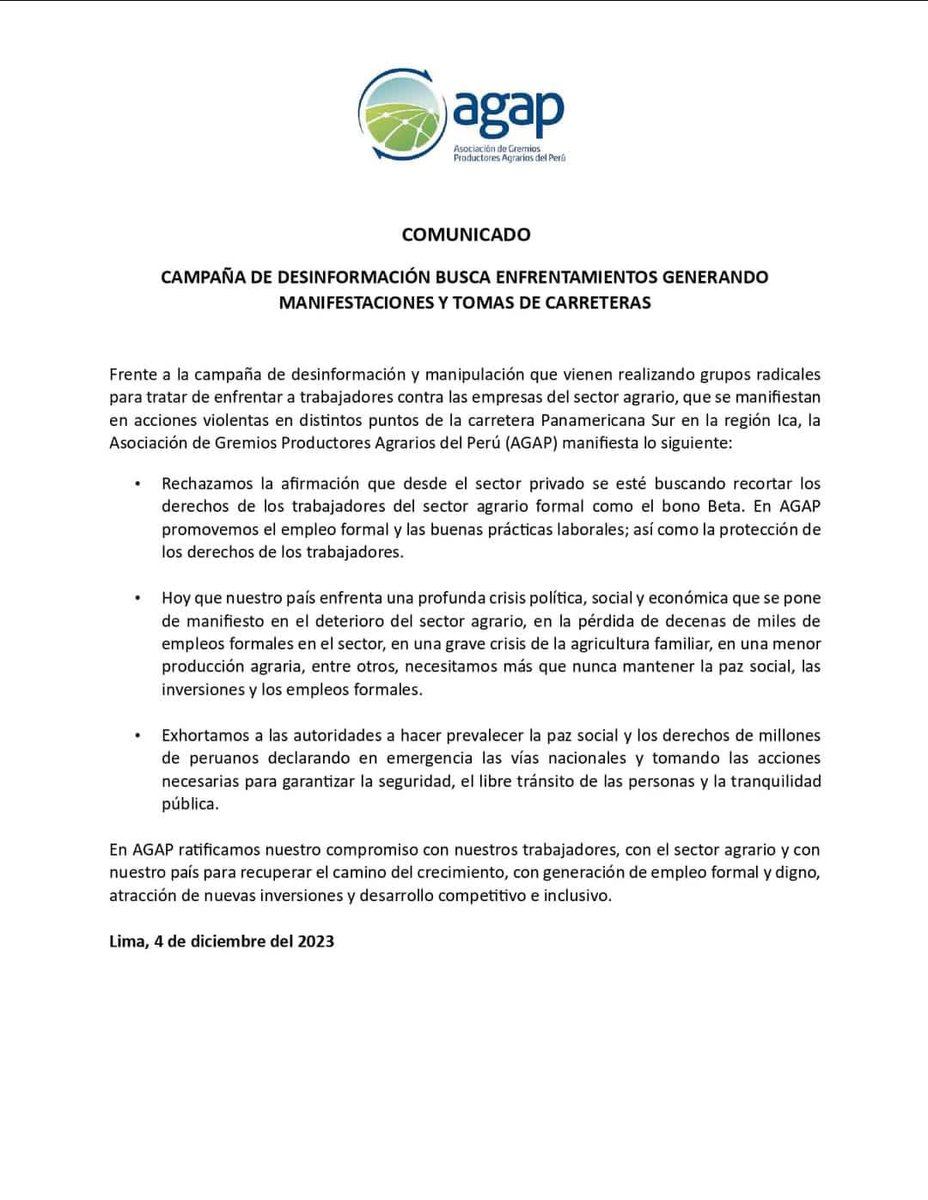 meyzaga's tweet image. Mensaje de #AGAP
Para que no se dejen sorprender.
#Perú