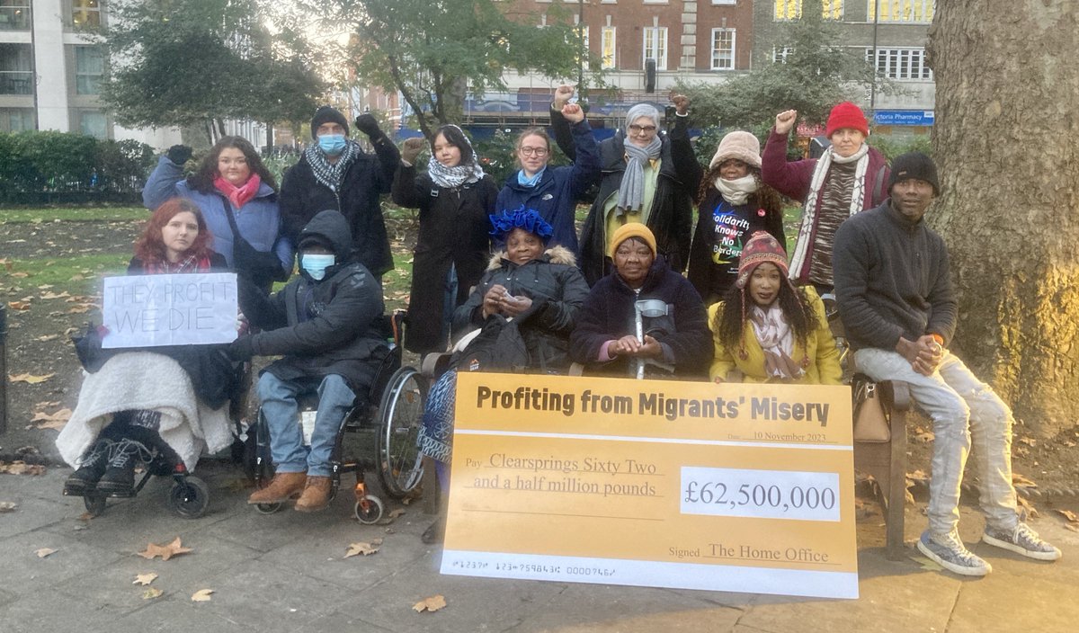 Proud to be part of this coalition of migrant and disability justice campaigners – we gathered outside the Home Office ahead of #InternationalDisabledPeoplesDay to demand better for our communities