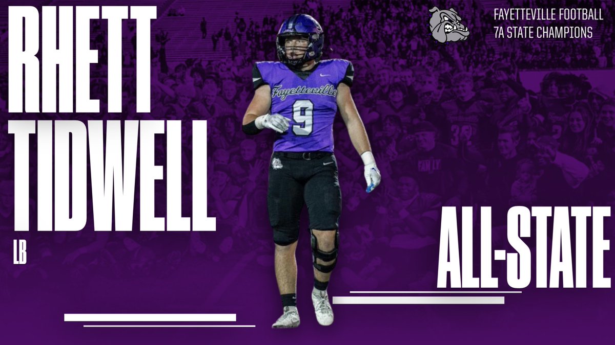 Fayetteville FBall (@faybulldogsfb) on Twitter photo Leader. QB of the Defense. Run Stopper. State Champ. All-State. <a href="/rhettatidwell/">rhettatidwell</a> #FAM1LY ☔️ Leader. QB of the Defense. Run Stopper. State Champ. All-State. <a href="/rhettatidwell/">rhettatidwell</a> #FAM1LY ☔️