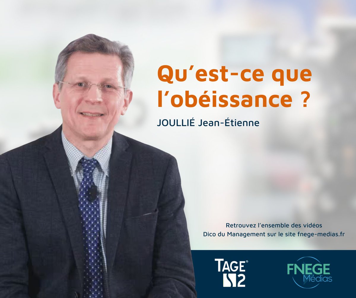 Découvre notre vidéo Dico du Management sur l'obéissance :
🔗 buff.ly/42R2ior  

Avec JOULLIÉ Jean-Étienne
Par <a href="/EMLVparis/">EMLVparis</a>🎓

#FNEGE #FNEGEMedias #management #obéissance  #dico #etudiant #school