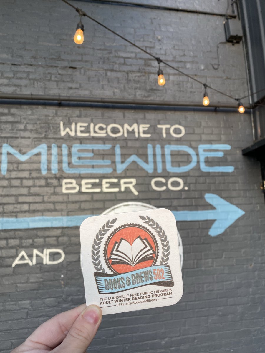 LFPL (@lfpl) on Twitter photo Books & Brews 502 Pop-Up Libraries start tonight at <a href="/MileWideBeer/">Mile Wide Beer Co.</a> / Tuesday we'll be rolling into Day's Espresso & Coffee for our first coffeeshop pop-up of the season.
Grab a book and a brew and earn points for Books & Brews 502 - LFPL's adult winter reading program. Books & Brews 502 Pop-Up Libraries start tonight at <a href="/MileWideBeer/">Mile Wide Beer Co.</a> / Tuesday we'll be rolling into Day's Espresso & Coffee for our first coffeeshop pop-up of the season.
Grab a book and a brew and earn points for Books & Brews 502 - LFPL's adult winter reading program.