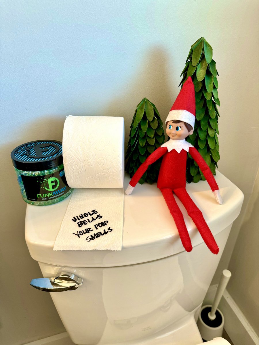 Jingle bells, your poop smells. What are you going to do about it? #ElfOnTheShelf #GoFunkYourself