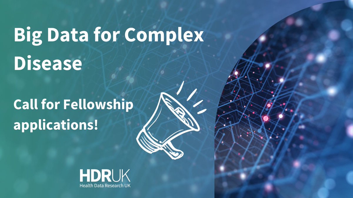 📢 Our Big Data for Complex Disease Driver Programme is offering up to 5 Fellowships to apply the potential of large-scale health data to better predict the development and impact of inequalities on cancer and cardiovascular disease.

Learn more:
hubs.li/Q02bPWb00