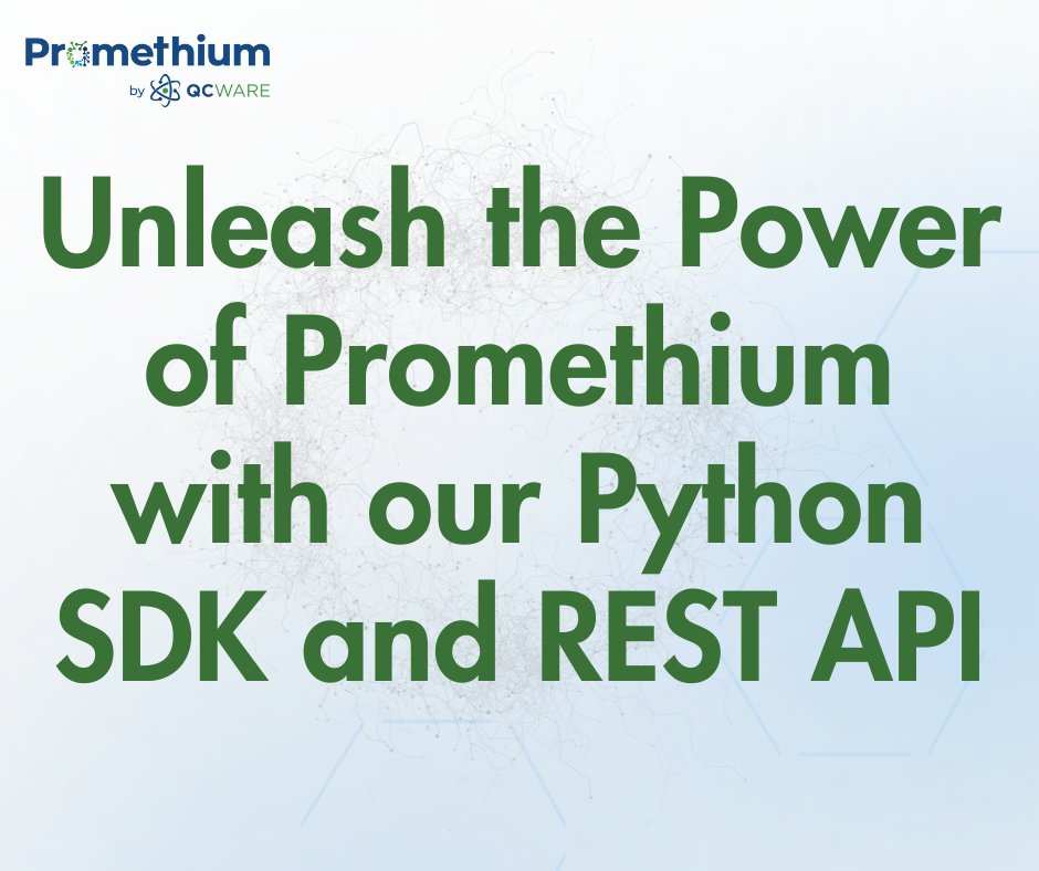 UPDATE! Promethium's Python SDK and REST API are now live for all users. 💪 Build powerful integrations, create custom workflows, and set up automations at no extra cost. More info in our blog: hubs.la/Q029NNP40

#Promethium #API #compchem #quantumchemistry