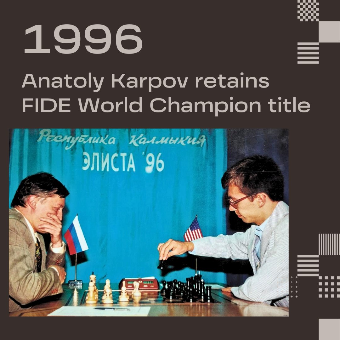 International Chess Federation on X: In June 1996, a world