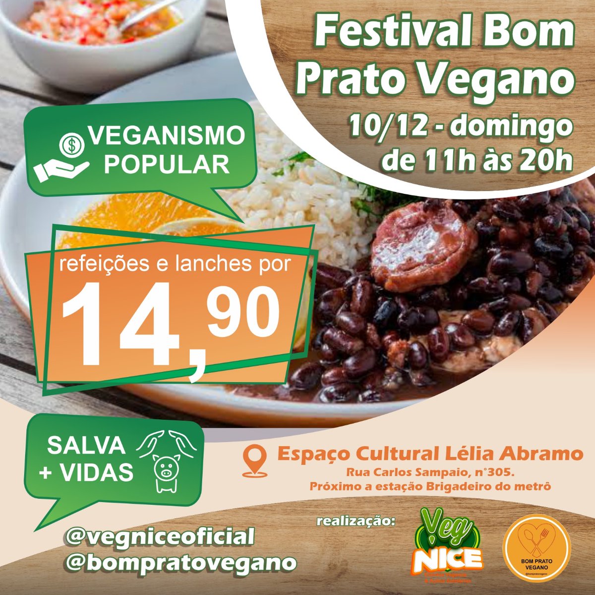 Vegnice's tweet photo. Festival Bom Prato Vegano $14,90 https://t.co/AyeBrHGajX https://t.co/f8jY4v2HGE