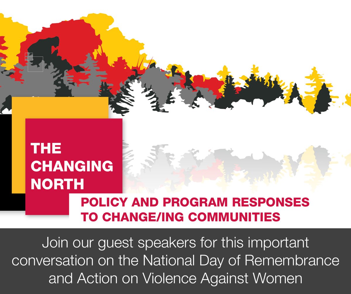 How are northern and Indigenous women responding to the "Changing North"?
Join us on the National Day of Remembrance and Action on Violence Against Women for this important conversation. Learn more about this virtual event: bit.ly/3RoOE9E