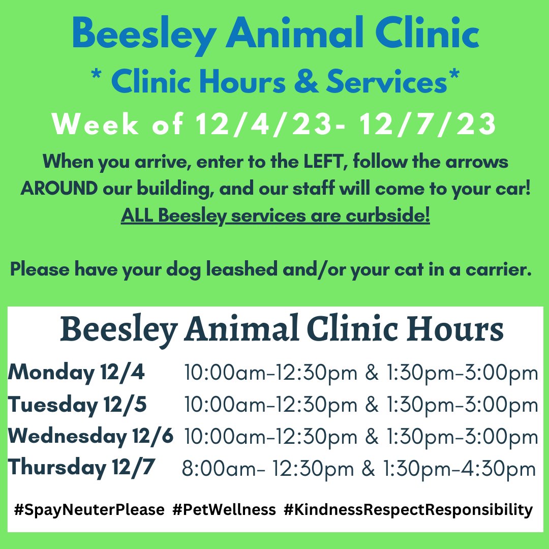 Beesley Animal Foundation (@BeesleyAnimal) on Twitter photo 2023-12-04 15:36:13