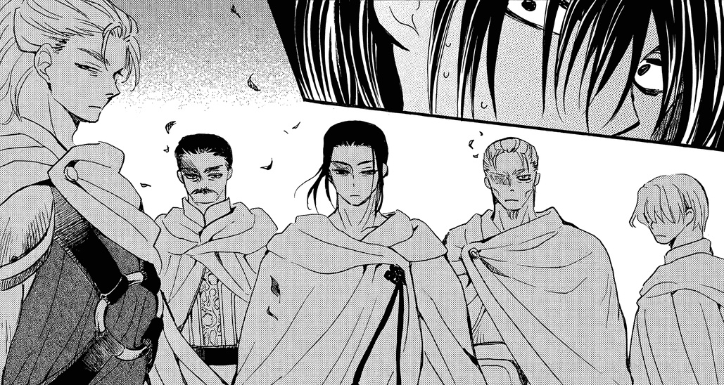 it's them!
Soh-ga and the other bodyguards
#AkatsukiNoYona
#暁のヨナ