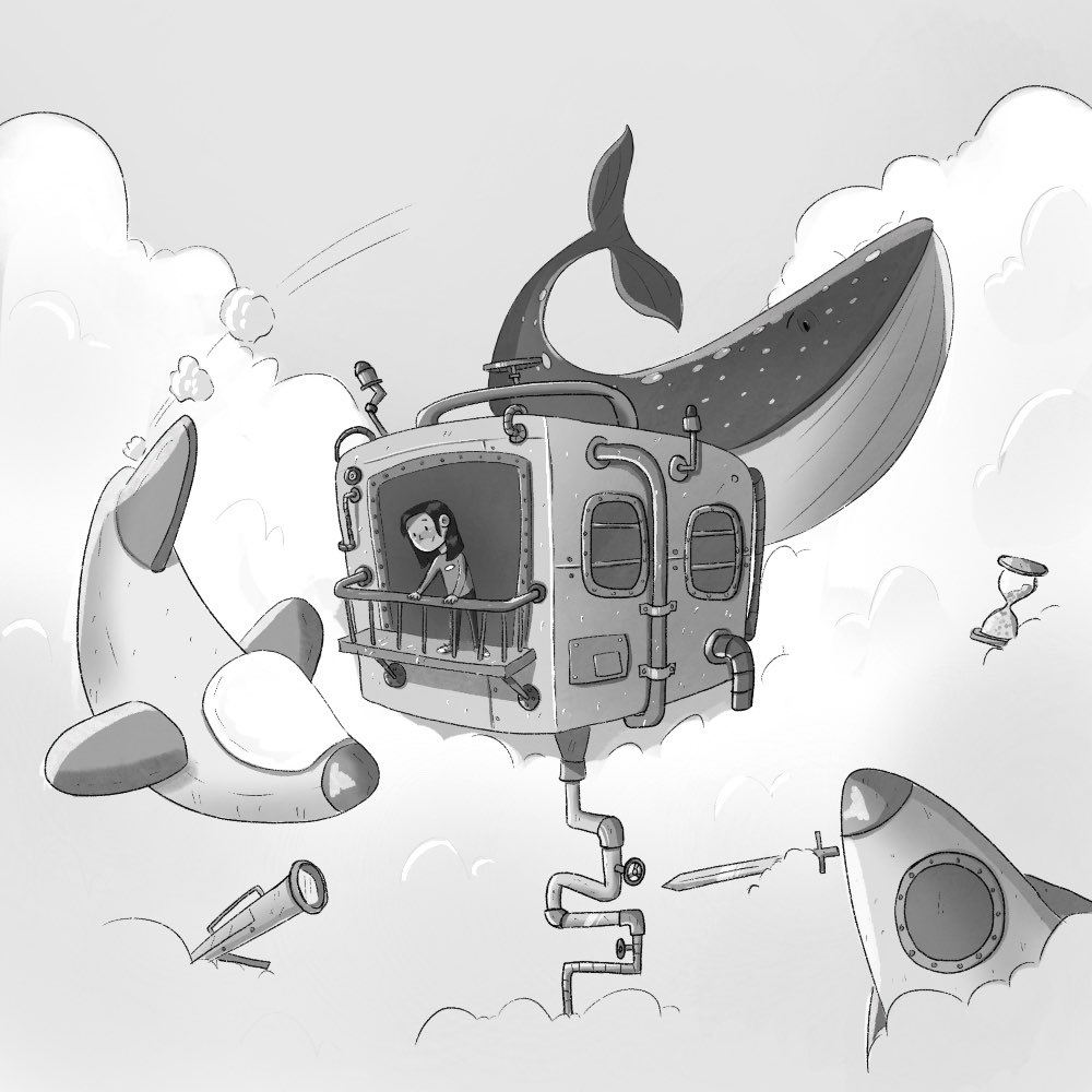 Every child deserves to dream and every child deserves to live to fulfil that dream.
#illustration #middlegrade #KidLitArt #dream #blackandwhite