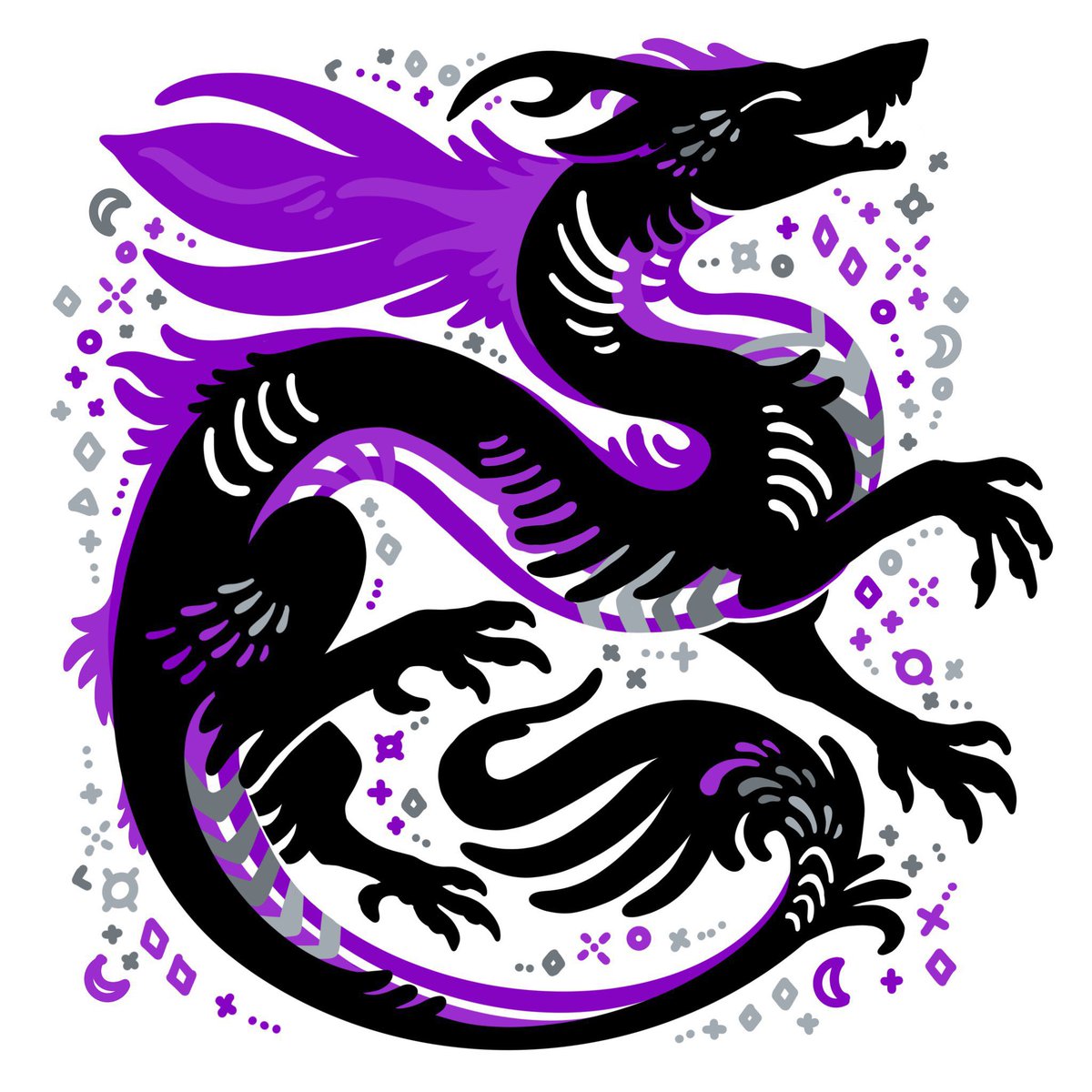 thingsbydiana's tweet image. 💜🤍🖤 Hope yall are having an ace-ceptional day!