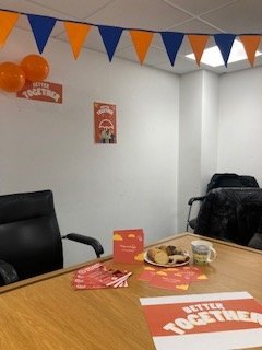 Vivienne Trott (@vivienne7221) on Twitter photo Today hosted #BetterTogether Café for Fylde Coast Community <a href="/goodgrieftrust/">The Good Grief Trust</a> <a href="/BlackpoolHosp/">NHS Blackpool Teaching Hospitals 💙🌈</a> Successful morning discussing grief awareness supporting each other because we are Better Together 🧡 Today hosted #BetterTogether Café for Fylde Coast Community <a href="/goodgrieftrust/">The Good Grief Trust</a> <a href="/BlackpoolHosp/">NHS Blackpool Teaching Hospitals 💙🌈</a> Successful morning discussing grief awareness supporting each other because we are Better Together 🧡