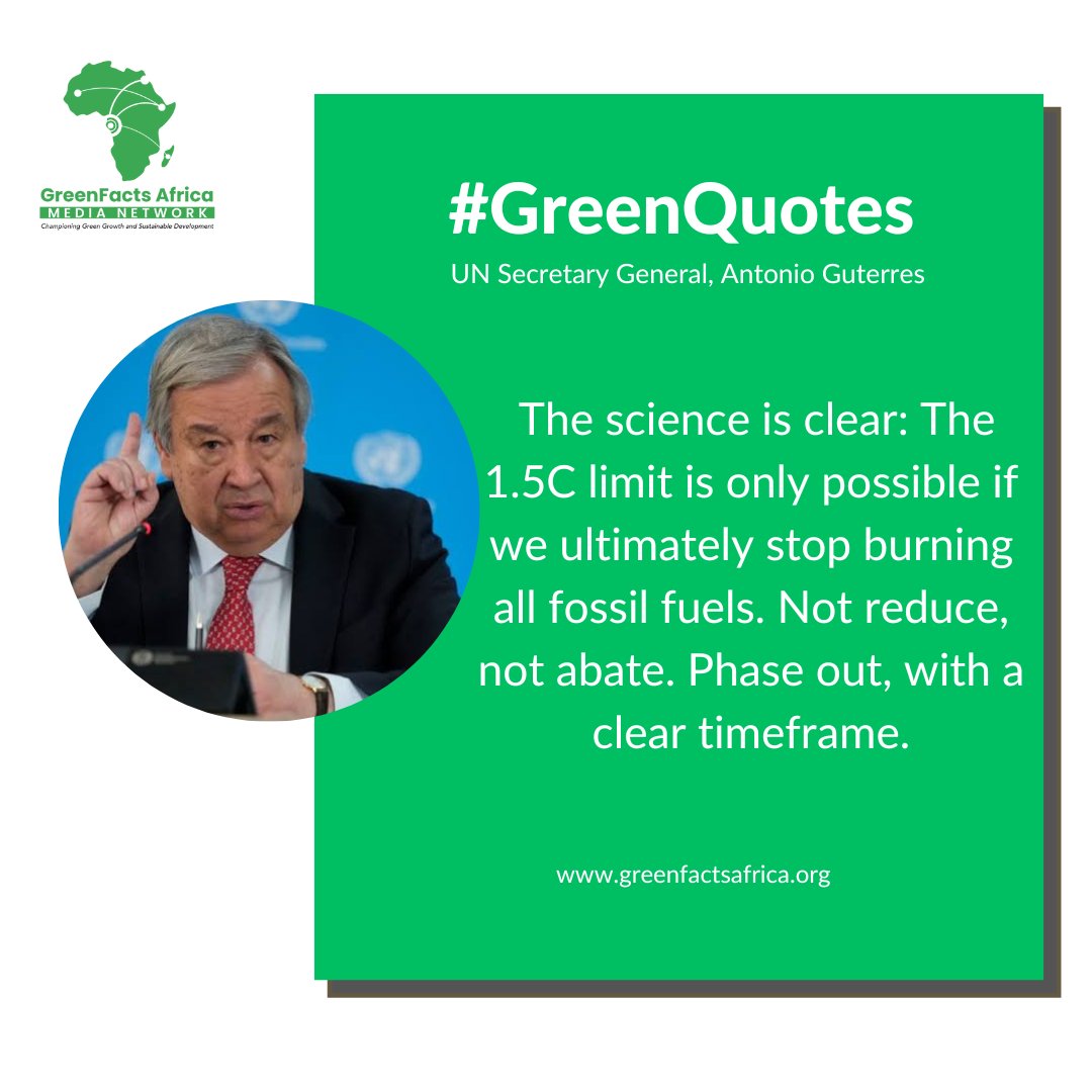 UN secretary-general António Guterres has criticised emissions reduction plans launched by #COP28 climate summit president Sultan al-Jaber, saying they “clearly fall short of what is required”. #GreenQuotes #FossilFuel #ClimateCrisis #ClimateJustice #climatefinance