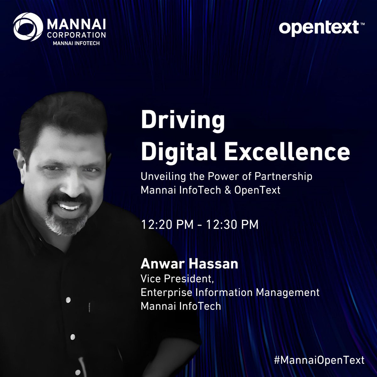InfotechMannai's tweet image. Hear from Anwar Hassan at the 𝗢𝗽𝗲𝗻𝗧𝗲𝘅𝘁 𝗙𝗼𝗿𝘂𝗺 on 𝗗𝗲𝗰𝗲𝗺𝗯𝗲𝗿 𝟬𝟱, who will be highlighting the enduring partnership between @InfotechMannai &amp;amp; @OpenText, which has thrived over the past 14 years within the State of Qatar.

#OpenTextForum #PlatinumPartner