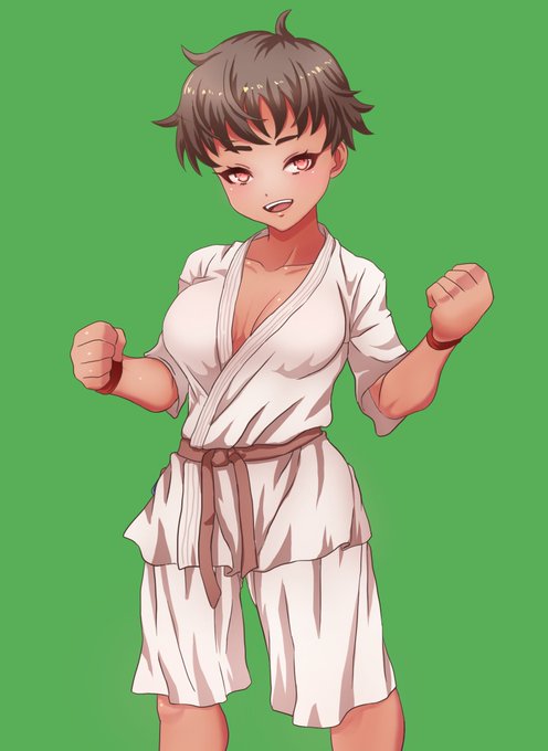 #慚愧の街
空手ヒロイン寅本ハルの立ち絵描き直し
立ち絵でも差分多いから時間かかる💦
でも色も前より明るくなったし描き直してよかったかな☺ 