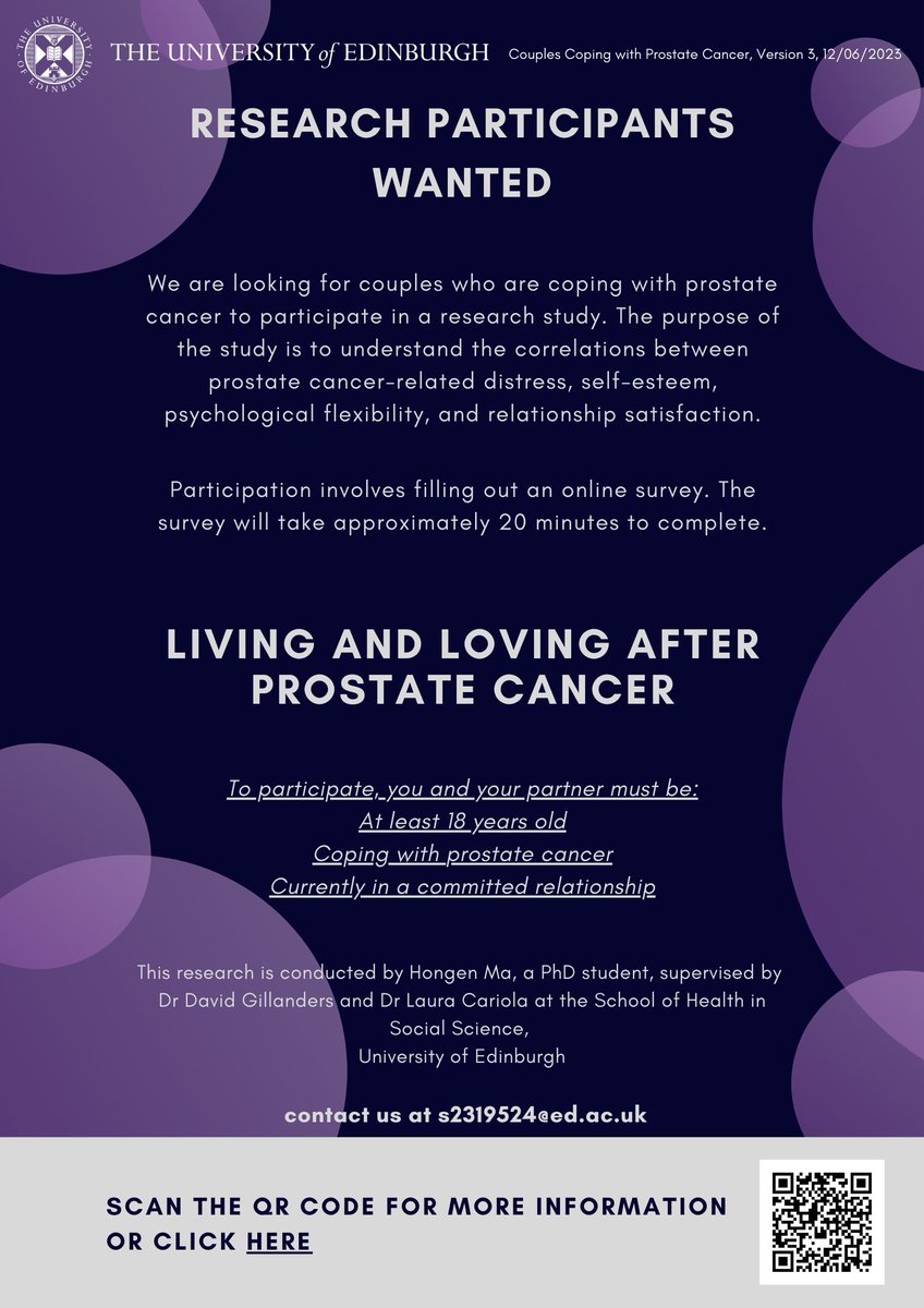 David Gillanders (@davidgillander) on Twitter photo We are looking for people in couple relationships who are coping with #ProstateCancer for a one-off online study. Could help us develop future support for couples, Pls RT edinburgh.eu.qualtrics.com/jfe/form/SV_0D…. <a href="/ProstateUK/">Prostate Cancer UK</a> <a href="/prostatescot/">Prostate Scotland</a> <a href="/PCR_News/">ProstateCancerResearch</a> <a href="/MovemberUK/">Movember UK</a> We are looking for people in couple relationships who are coping with #ProstateCancer for a one-off online study. Could help us develop future support for couples, Pls RT edinburgh.eu.qualtrics.com/jfe/form/SV_0D…. <a href="/ProstateUK/">Prostate Cancer UK</a> <a href="/prostatescot/">Prostate Scotland</a> <a href="/PCR_News/">ProstateCancerResearch</a> <a href="/MovemberUK/">Movember UK</a>