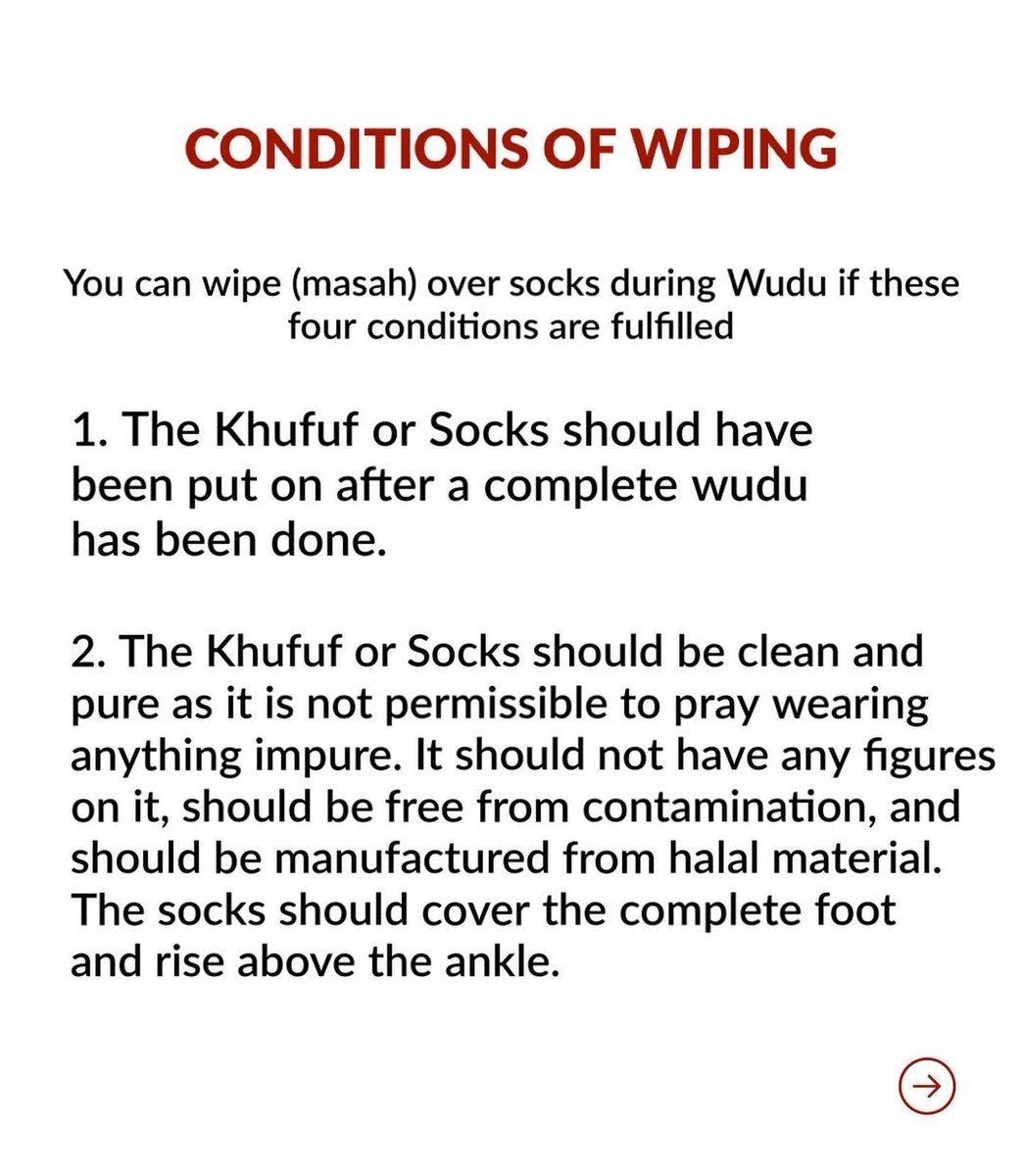 Wiping Over The Socks During Wudu.💖 Thread 1/4 Thread from Cool
