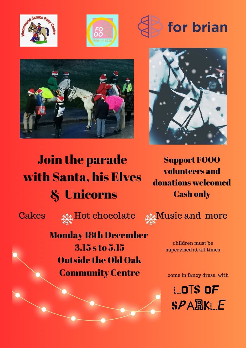 Some wonderful events up and coming to Hammersmith &amp; Fulham!!

Festive dinners, pony rides, welcoming coffee mornings!!

Save the dates 💜❤️💓💖