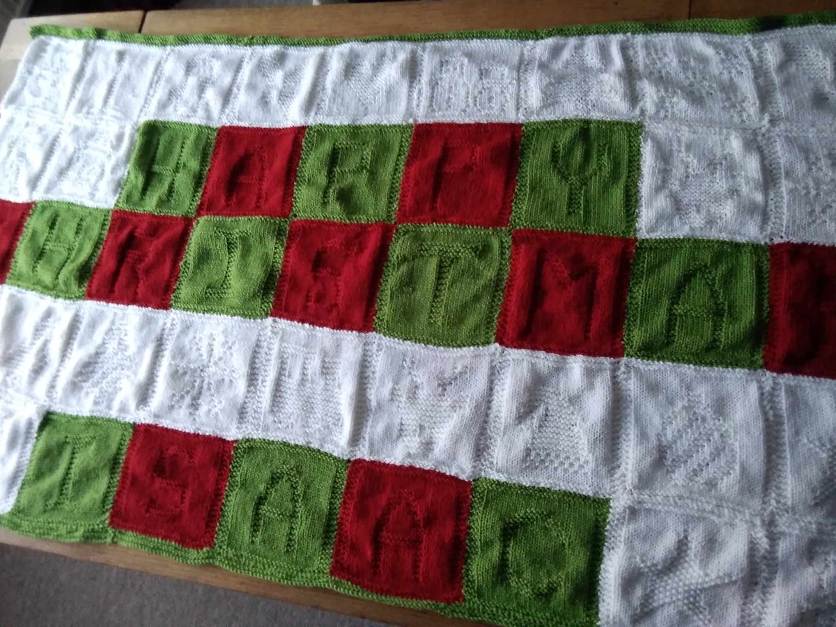 Christmas blanket finished for our 2nd grandson Isaac