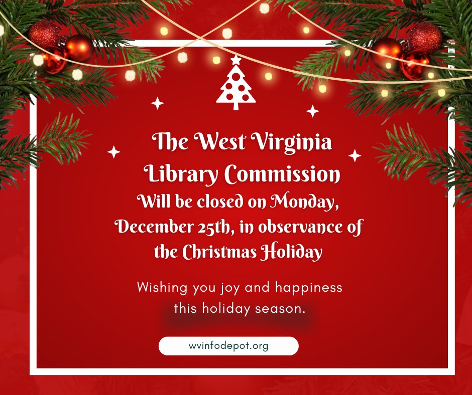 WVLC's tweet photo. Please note that the upcoming holidays will be impacting our hours of operation. https://t.co/PiDp9KxSL4