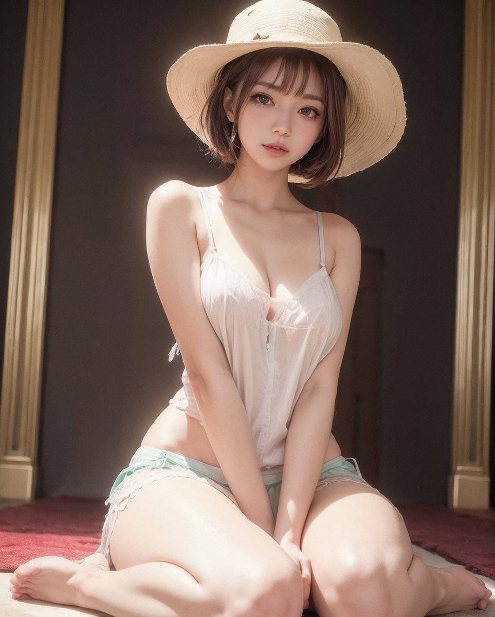 AI59041267's tweet photo. sitting on the floor
bucket hat
#AIphoto #aiphotography #stablediffusion #AI美女 #JK https://t.co/jpGFV2UfiE