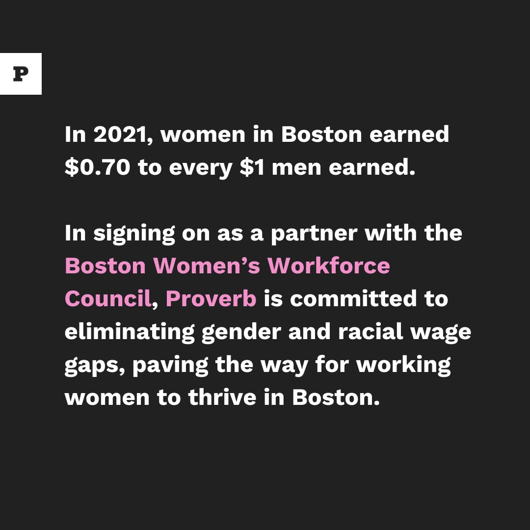 We are excited to announce our partnership with <a href="/thebwwc/">Boston Women's Workforce Council</a> through the 100% Talent Compact. We’re joining 250 other employers in Boston in the fight for a more equitable workforce through transparency, reflection, and education.

Learn more at thebwwc.org/compact-about. #EqualPayBOS