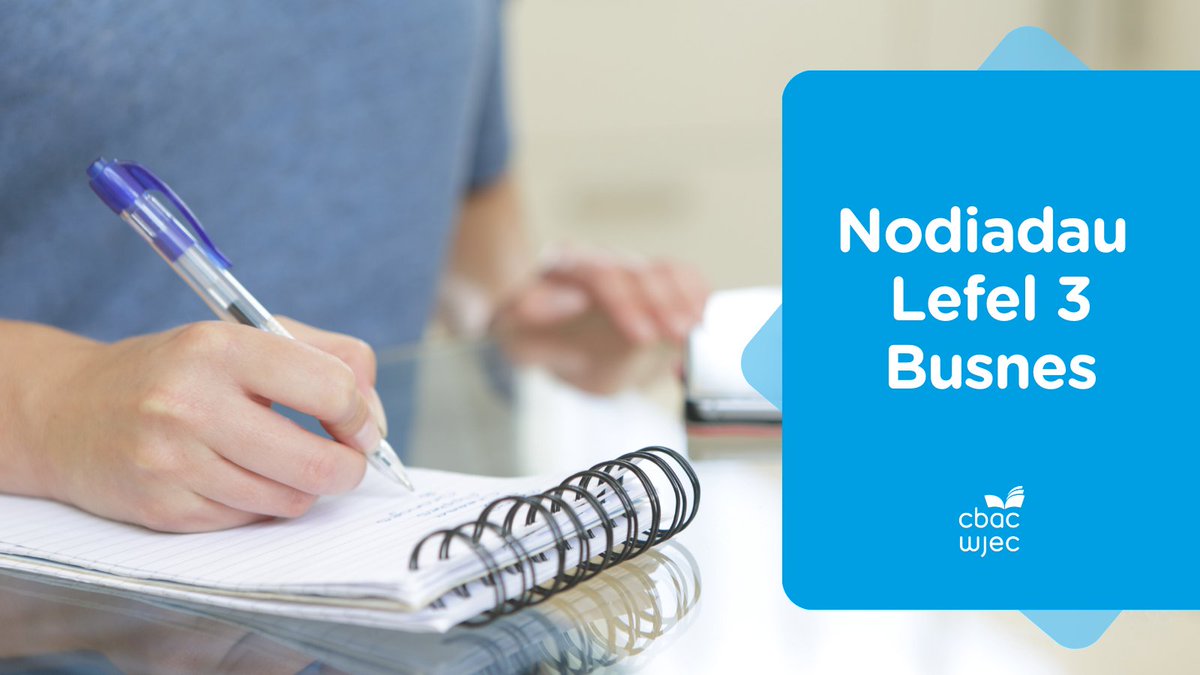 adnoddau_cbac's tweet image. Mae'r adnodd hwn yn cefnogi'r dysgu ar gyfer cymhwyster Busnes Lefel 3 i’w addysgu o 2023.

Mae'r adnodd yn darparu nodiadau cynhwysfawr ac yn ymhelaethu ar gynnwys y fanyleb ar gyfer Uned 1.1: Archwilio hanfodion busnes.

resources.wjec.co.uk/Pages/Resource…

#Lefel3 #Busnes #Nodiadau