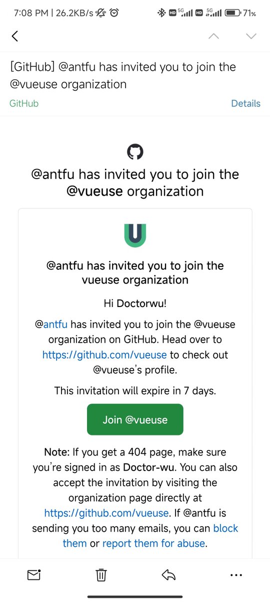 Doctorwu666's tweet photo. #vueuse
Thanks to @antfu7 for inviting me to join the @VueUse  team.
It's literally my honor to be part of the Vueuse team and that's inspiring me so much! https://t.co/5cOhdUo8nJ
