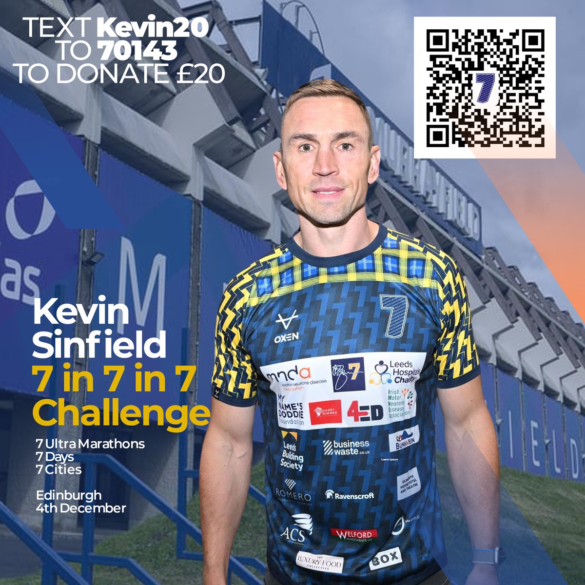 DarbyRimmerMND's tweet image. On to day 4 for Kevin Sinfield's epic 7 in 7 in 7 challenge in support of MND 7community.

Today he is in Edinburgh, Scotland 🏴󠁧󠁢󠁳󠁣󠁴󠁿🏃‍♂️💪♥️

To donate TEXT KEVIN10 or KEVIN20 to 70143 to donate £10 or £20.

#mnd
#7in7in7challenge
#7in7in7
#darbyrimmermndfoundation
#kevinsinfield