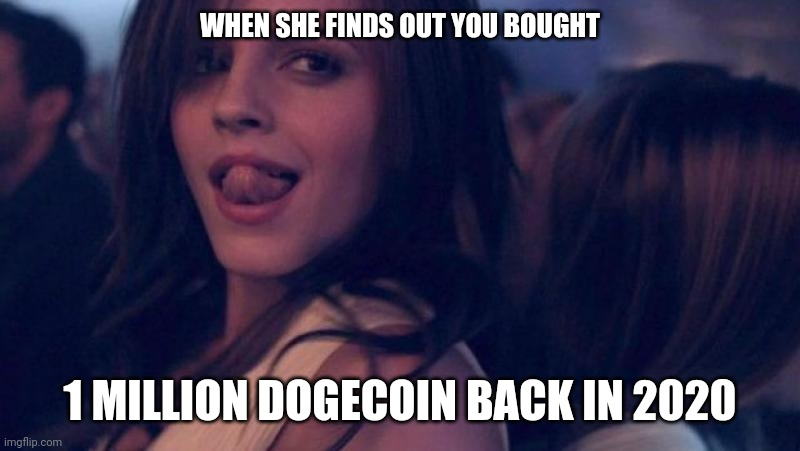 Fery_Captain22's tweet photo. When she find out you bought 1mil $Doge back in 2020 😁 @Portalcoin #Crypto #CryptoMeme https://t.co/YKOCbBFmxp