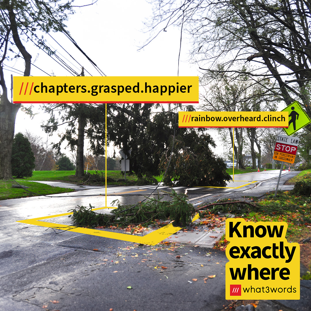 what3words's tweet photo. Sharing your precise location in an emergency can save vital time. Public Safety teams around the US & Canada are teaching people how to use @what3words in emergencies. Make sure you’re prepared & download the free app so you can help 911 #KnowExactlyWhere in an emergency. https://t.co/rCXBA1Yx6u