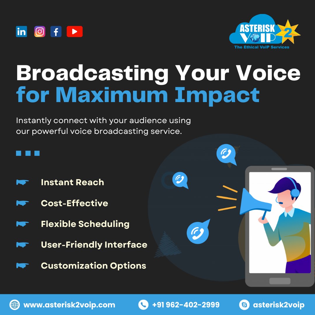 🔊 Elevate your voice with Asterisk2VoIP! 🌐✨

Unlock the power of seamless communication with our cutting-edge solutions. 🚀

#userfriendly #software #solution #softwaresolution #trendy #Fyp #explorepage #flexible #scalable #customization #maximumimpact